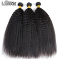 Kinky Straight Human Hair Bundles 28 30 Inch Brazilian Yaki Bundles Remy Natural Hair Weave Extension 1 3 4 Bundles
